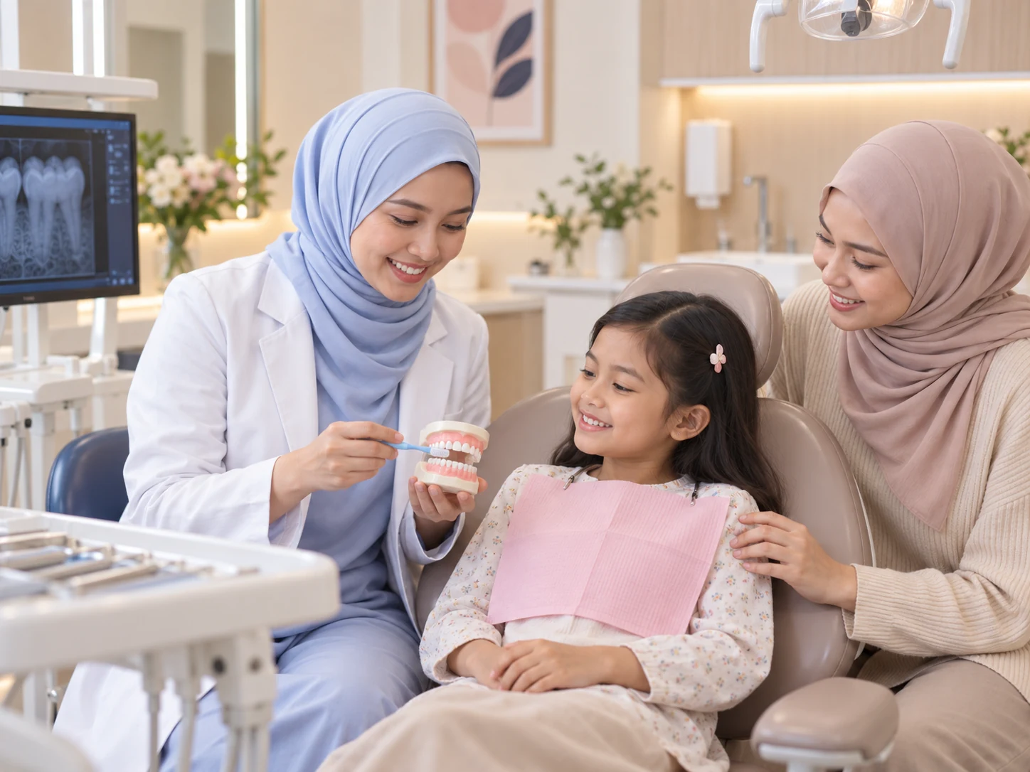 Pemeriksaan pergigian kanak-kanak bersama ibu